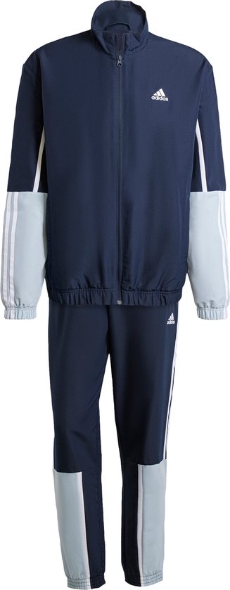 adidas Sportswear Sportswear Colorblock 3-Stripes Trainingspak - Heren - Blauw- XS