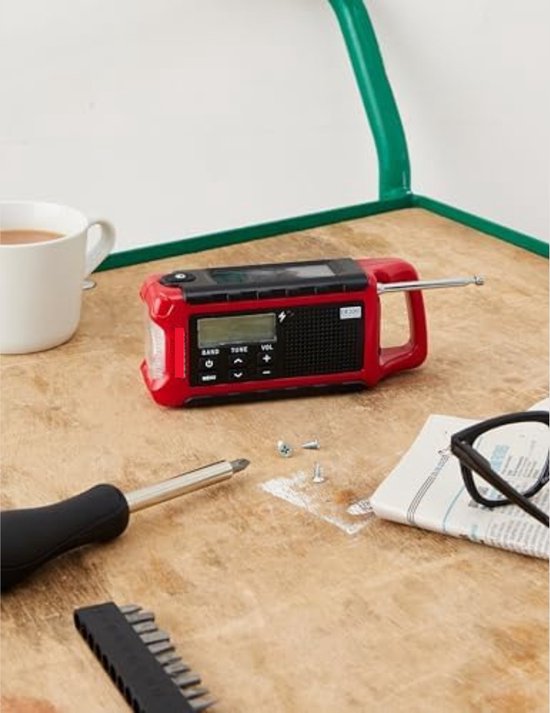Equipo De Radio Emergencia Sun Power Hand Crank Radio 5000mAh Power Bank Cargador Flash Light Outdoo Kayinow Equipo De Radio