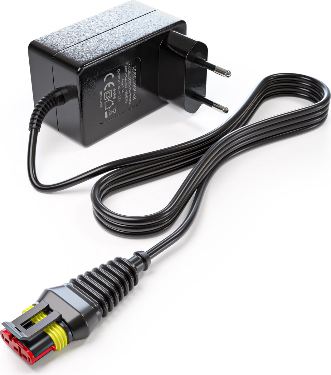 ENJOY-UNIQUE 28V Charger Adapter Power Cord Charger Compatible with Lawn Mower Gardena R38Li/R40Li/R45Li/R50Li/R70Li/R75Li/R80Li 2016 , Sileno City/ Life/Minimo 2018 , McCulloch Rob ENJOY-UNIQUE 28V Charger Adapter Power Cord Charger Compatible with Lawn Mower Gardena R38Li/R40Li/R45Li/R50Li/R70Li/R75Li/R80Li 2016 , Sileno City/ Life/Minimo 2018 , McCulloch Rob