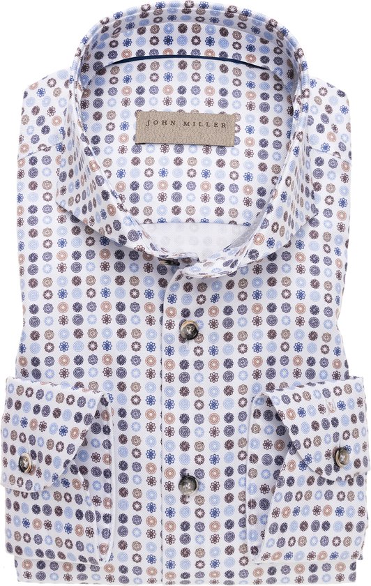 John Miller overhemd Tailored Fit print