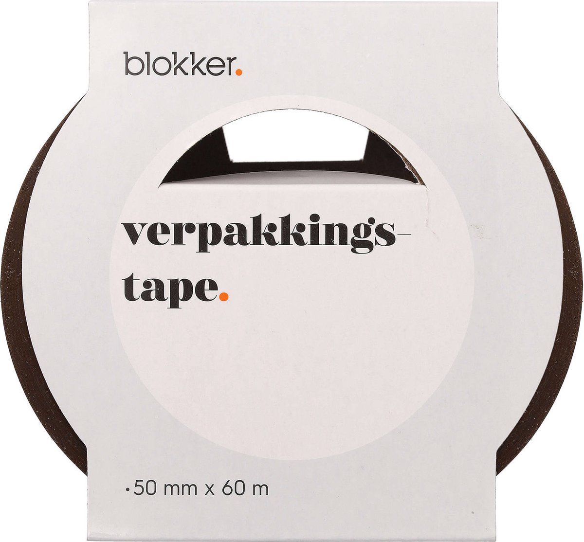 Blokker Verpakkingstape - Dozentape 1 Rol - Bruin
