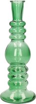 Ideas 4 Seasons Bloemenvaas Florence - groen glas - helder - D8,5 x H23 cm