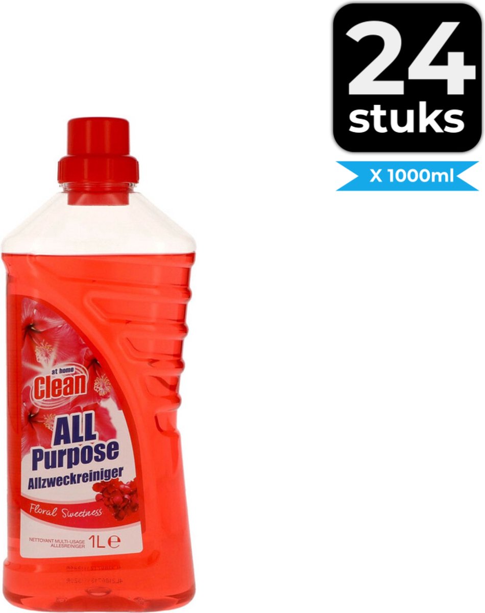 At Home Allesreiniger Floral Sweetness 1 liter - Voordeelverpakking 24 stuks