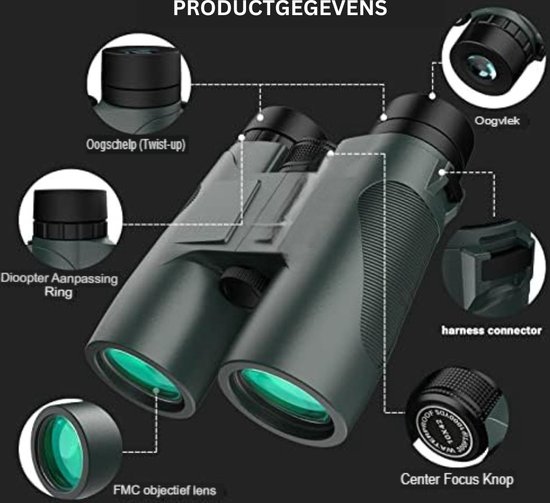 Verrekijker voor volwassenen met smartphone-adapter, 20 x 50