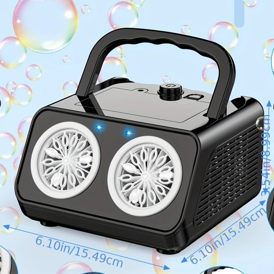 Livano Bulle soufflante Gun - Souffleur à Bulle soufflante - Jouets à Bubble - Bubble Blaster - Machine à Bulles - Jouets - Machine - Zwart