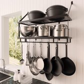 pannenrek - pannenplank , pan shelf / rack organizer \ Opbergrek_25D x 75W x 64H centimetres