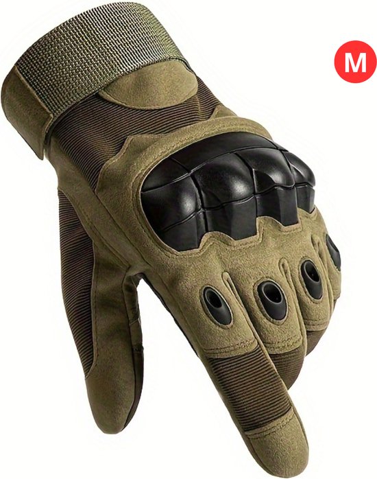 Livano Airsoft Handschoenen - Tactical - Tactical Gloves - Leger - Tactical Handschoenen Hardknuckle - Paintball - Militaire - Groen M