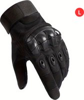 Livano Airsoft Handschoenen - Tactical - Tactical Gloves - Leger - Tactical Handschoenen Hardknuckle - Paintball - Militaire - Zwart L