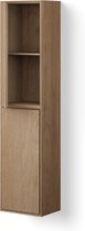 Looox Wooden Cabinet Facet 170x40x30cm eiken old grey