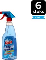 At Home Clean Spray - Glasreiniger 750 ml. - Voordeelverpakking 6 stuks