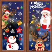 256 stuks Kerst raamstickers - Dubbelzijdig Herbruikbaar - Statisch Hechtend PVC - Voor Glazen Ramen - Raamstickers Kinderen - Kerstmis - Kerstdecoratie - 8 Vellen van 20 x 30 cm