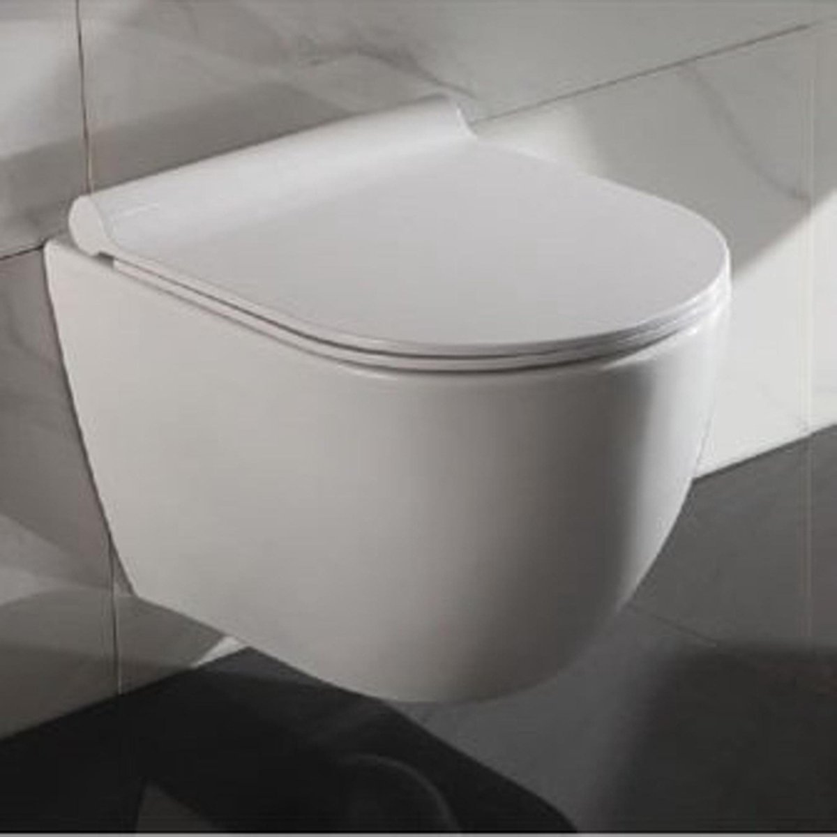 Toilette murale sans bord à fonction de bidet Céramique Blanc vidaXL