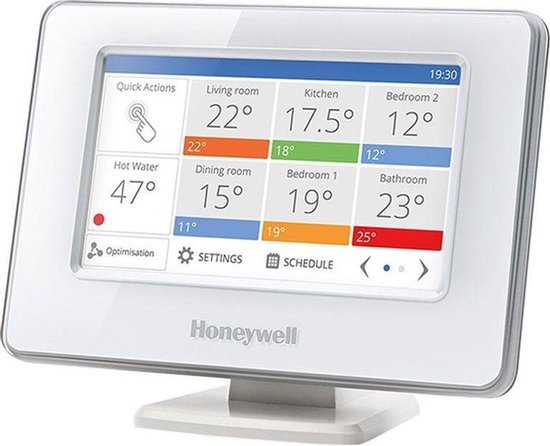 Foto: Honeywell evohome aan uit slimme thermostaat wifi draadloos