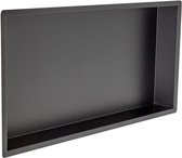 Saniclass Hide Luxe inbouwnis – Badkamer nis – 30x60x10 cm – RVS mat zwart