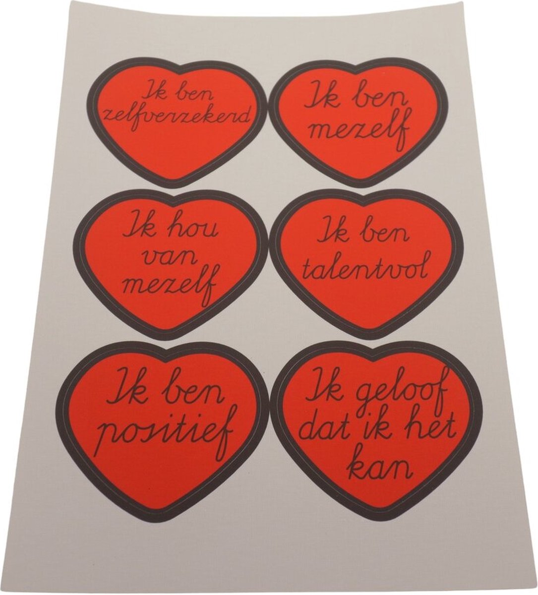 Joy in my Heart - Affirmatiestickers - complimentenstickers - jezelf liefhebben - zelfvertrouwen - Textielstickers 6 stuks van 60 mm - Type 3