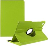 LuxeBass book case voor Samsung Galaxy Tab A8 | kunstleder groen | volledige bescherming | 1m valbestendig | voor- & achterkant