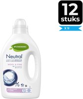 Neutral Wol & Fijn Vloeibaar Wasmiddel 20 wasbeurten - Voordeelverpakking 12 stuks