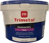 Trimetal Magnacryl Satin - Wit - 2.5L