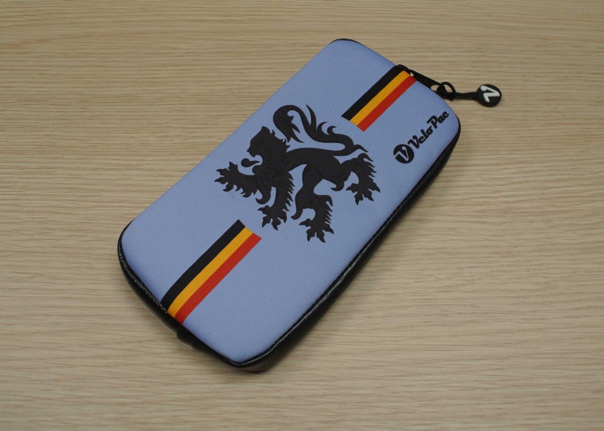 Velopac Ridepac - Premium Prints - Edition Belgium - Sport portemonnee - Waterbestendig - 17 cm
