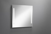 Sub 129 spiegel met verticale LED-verlichting 80x80 cm