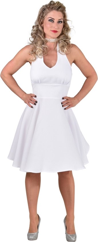 magic-design-verkleedjurk-marilyn-dames-polyester-wit-maat-xl-bol