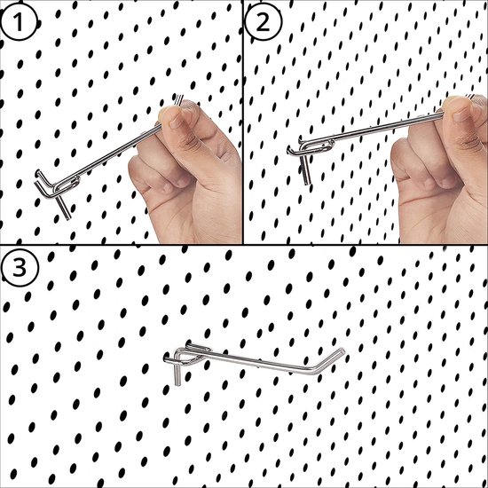 Tectake 403559 Panneau Mural pour Rangement d'Outils Perforé Lot