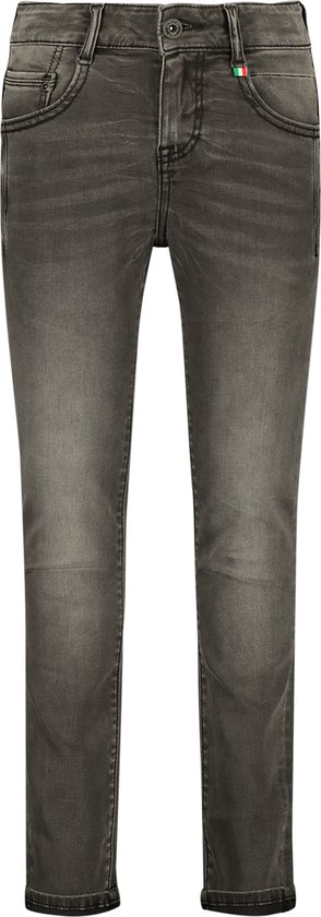 Vingino Jeans Giovanni Jongens Jeans - Dark Grey Vintage - Maat 176