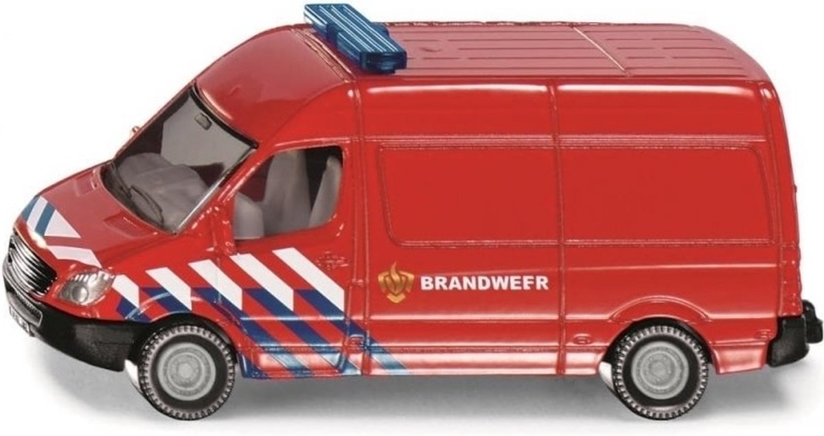 Siku 0805 003, Mercedes Benz Sprinter Brandweer, Metaal/Kunststof