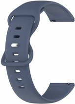 By Qubix 20mm - Solid color sportband - Blauw - Geschikt voor Huawei watch GT 2 (42mm) - Huawei watch GT 3 (42mm) - Huawei watch GT 3 Pro (43mm)