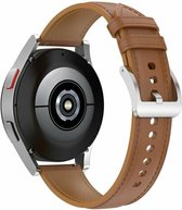 By Qubix 20mm - Luxe leren bandje - Lichtbruin - Geschikt voor Huawei watch GT 2 (42mm) - Huawei watch GT 3 (42mm) - Huawei watch GT 3 Pro (43mm)