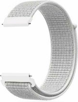 By Qubix 20mm - Sport Loop nylon bandje - Wit - Geschikt voor Huawei watch GT 2 (42mm) - Huawei watch GT 3 (42mm) - Huawei watch GT 3 Pro (43mm)