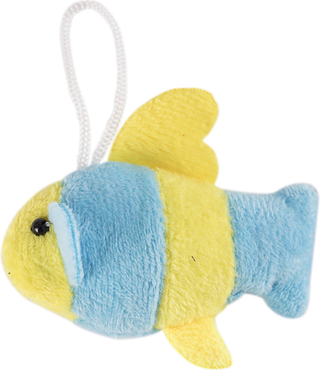 Sleutelhanger vis | Blauw Geel |