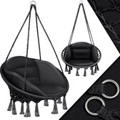 Bol.com KESSER® Hangstoel Chill met Kussen voor Binnen en Buiten tot 150 kg - Zwart aanbieding