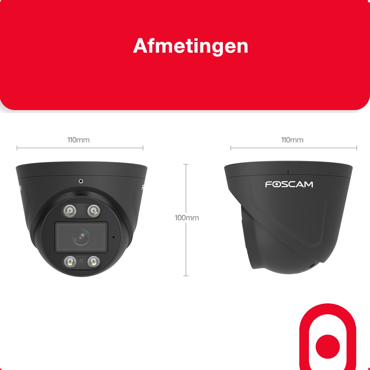 Foscam T5EP IP Camera 3K QHD met (EAN: ...4642) - afbeelding 3