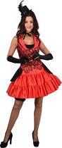 Magic By Freddy's - Moulin Rouge Kostuum - Red Lace Burlesque Gilet Moulin Rouge Vrouw - Rood - Small / Medium - Carnavalskleding - Verkleedkleding