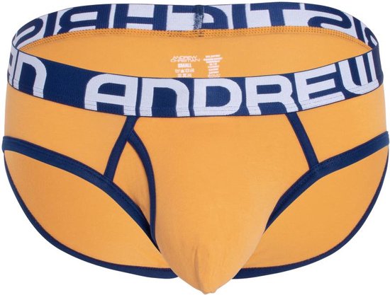 Andrew Christian Fly Tagless Brief w/ ALMOST NAKED® Orange - TAILLE L - Sous-vêtements pour hommes - Slips pour hommes - Slips pour hommes