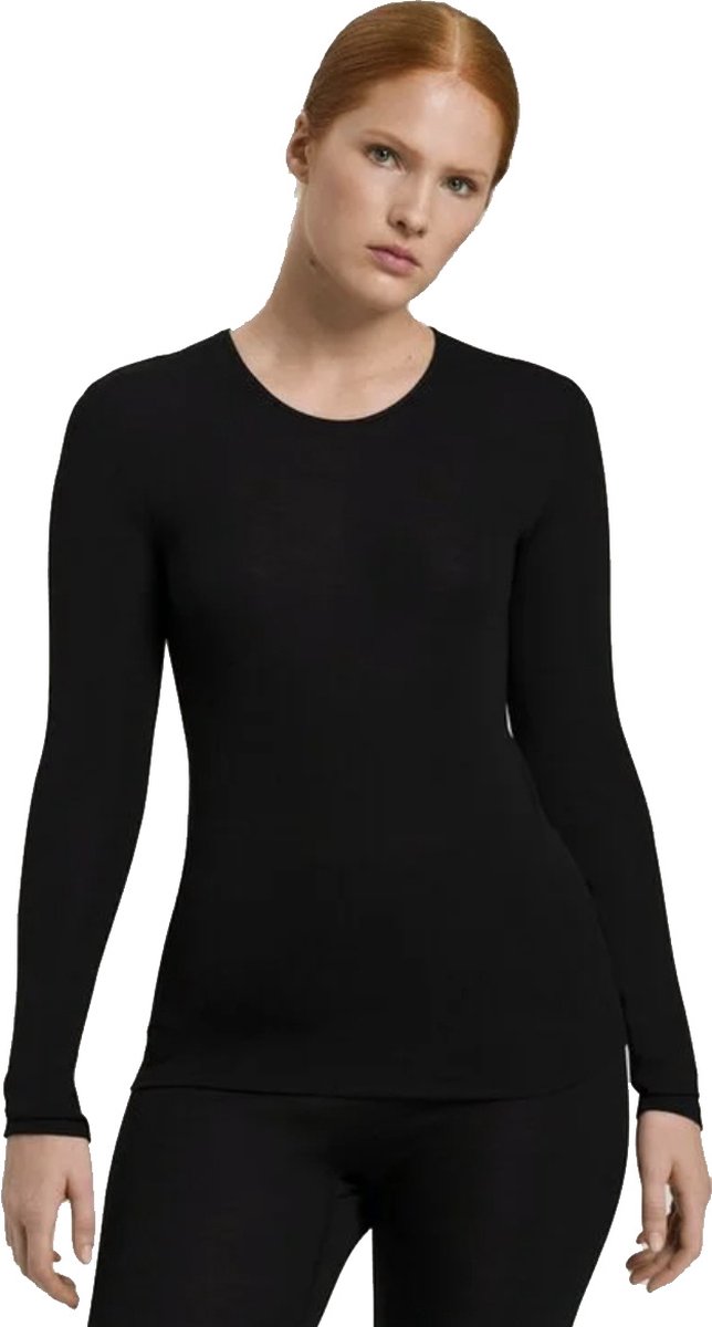 Hanro - Woolen Silk - Damestop - Ronde Hals - Zwart - XS