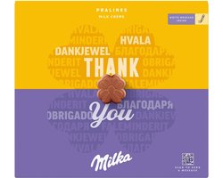 Milka Thank You Chocolade Pralines 110 gram - 20 Pralinés - Chocoladecadeau - Cadeautjes - Valentijn