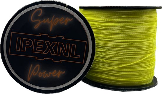 IPEXNL Max power 2 PE super fil de pêche tressé JAUNE - 31,8 kg - 0,45 mm de 300 mètres type 7 fabriqué par SK