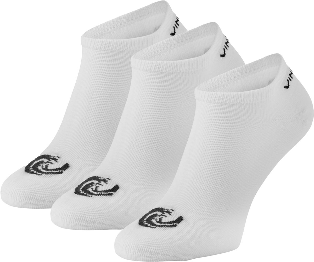 Vinnie-G Sneakersokken Wit - 3 paar Witte Enkel sokken - Unisex - Maat 43/46