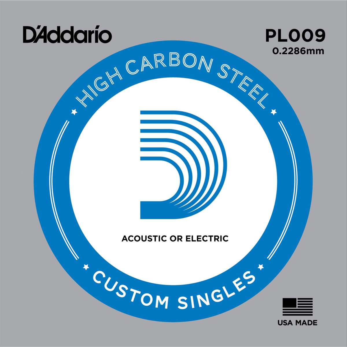 D'Addario PL009 Plain enkele snaar - Enkele snaar voor gitaar