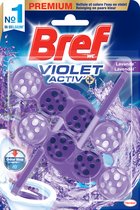 Bref Power Active Toiletblok - Violet - WC Blokjes Voordeelverpakking - 10 x 2 Stuks