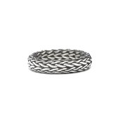 SILK Jewellery - Zilveren Ring - Roots - 242.17,5 - Maat 17,5