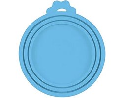 Hiden - Dierenvoeding Blik Deksel - Blikdeksel Kattenvoer - Blikdeksel Siliconen - Blikafsluiter | Blauw
