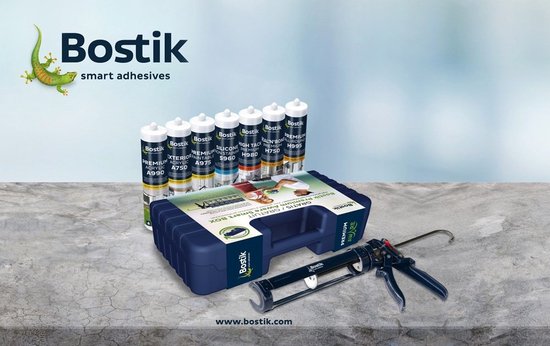 Foto: Bostik premium aware smart box met mk5 skelet kitpistool