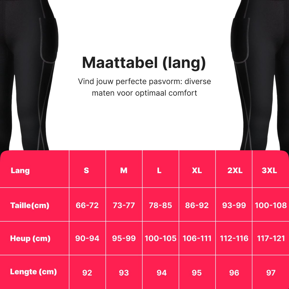 Sauna Broek - Lang | Compressie Legging | Met Zak | Thermisch | Afslankbroek | Neopreen Zweet Broek (2026) — afbeelding 9