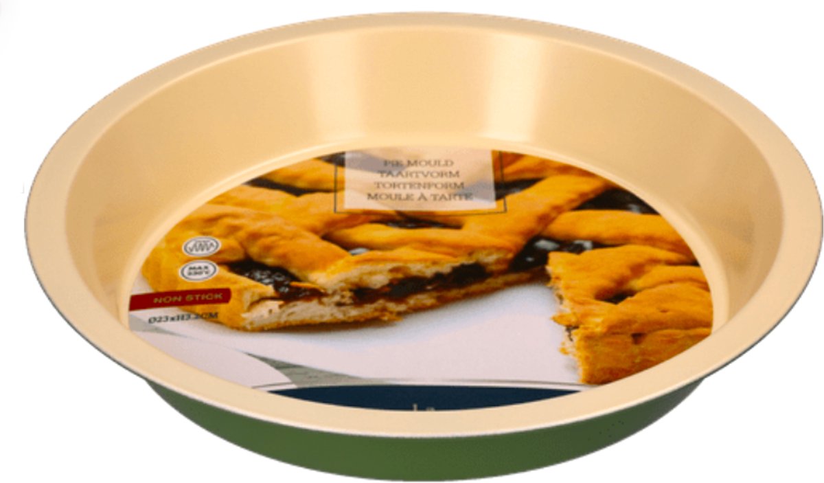 La Cucina Taartvorm met antiaanbaklaag - 23 x 3.2 cm - Groen
