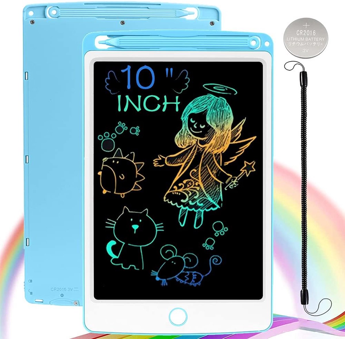 10 Inch LCD Schrijfbord Educatief Tekentablet voor Kinderen Blauw Grafische Tablet Speelgoed 3+ Jaar