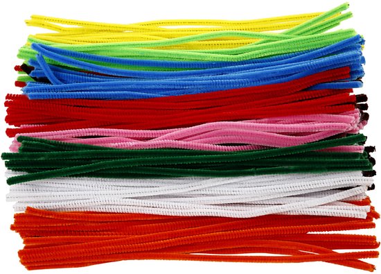 Creativ Company Chenilledraad 6 mm 30 cm diverse kleuren 200 stuks