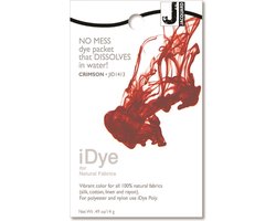Jacquard textielverf iDye Natural 14 gr Karmijn voor stoffen.